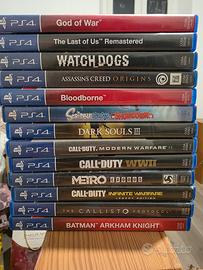 lotto giochi ps4 vendibili pure singolarmente 