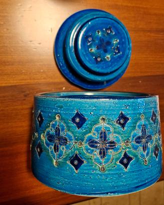 Vaso 3/8 Rimini Blu di Aldo Londi -Bitossi anni 60
