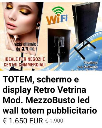 Totem  schermo a led