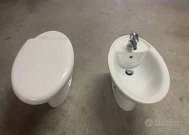 Sanitari in ceramica Dolomite + placca Geberit