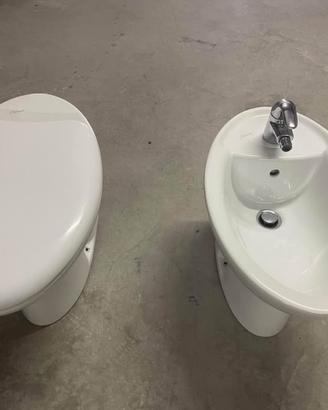 Sanitari in ceramica Dolomite + placca Geberit