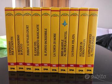 collezione vintage videocassette Agatha Christie