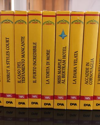 collezione vintage videocassette Agatha Christie