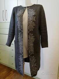 Spolverino maglione etnico con disegni Natzka