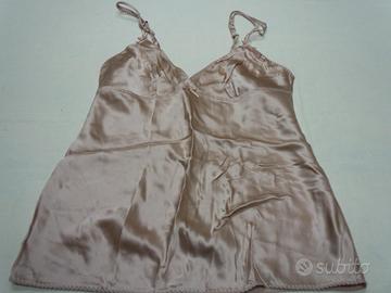 Canotta lingerie seta rosa INTIMISSIMI NUOVA
