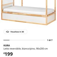 letto reversibile Ikea kura