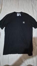 T-shirt Adidas Originals Nera Logo Trifoglio 
