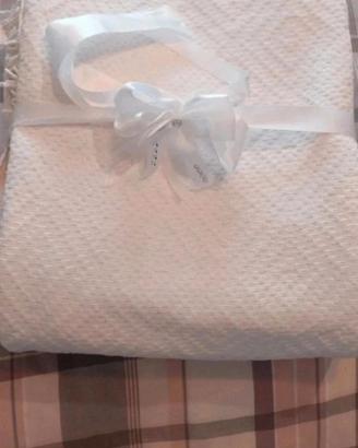 Coperta matrimoniale vintage al telaio