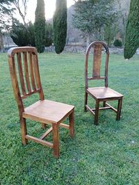 Sedie design, legno massello