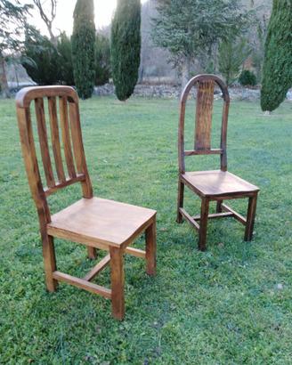 Sedie design, legno massello