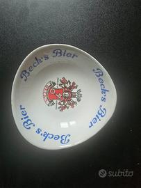 Posacenere Beck’s Bier vintage anni 60 – Ceramica 