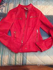 Giacca chiodo pelle please vera pelle