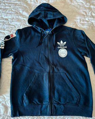 Felpa Adidas blu uomo