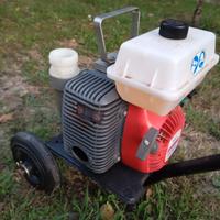 Impianto di irrigazione ...motopompa ..tubo