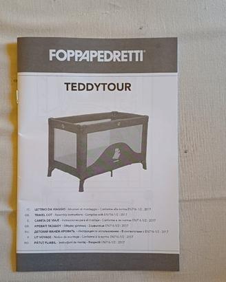 Lettino pieghevole Foppapedretti TeddyTour