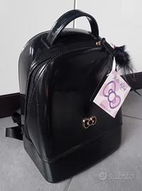 Zainetto in PVC Nero, Hello Kitty