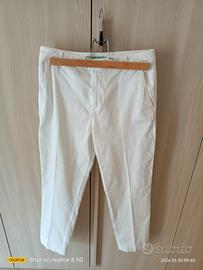 pantaloni a sigaretta in cotone Benetton 