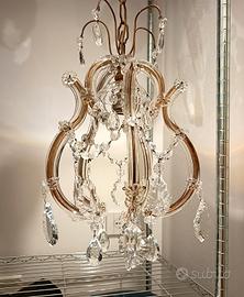 Lampadario cristalli di Boemia 