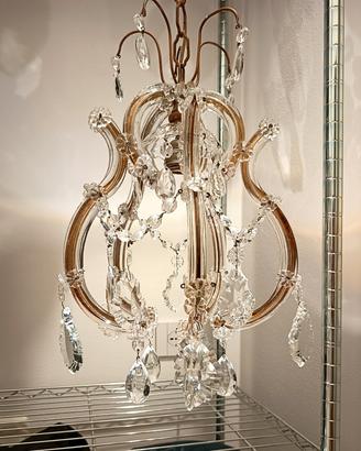Lampadario cristalli di Boemia 