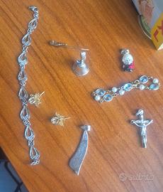 Lotto di oggetti in argento 