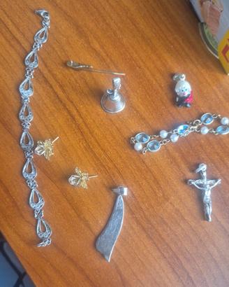 Lotto di oggetti in argento 