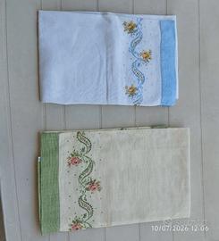 2 asciugamani in cotone/lino