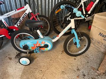 Bici bambino/a Btwin 14" con rotelle