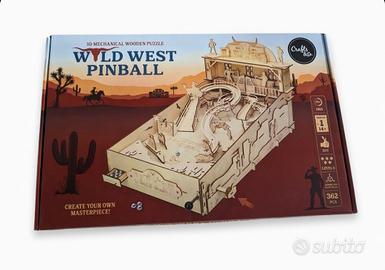  Wild West #Pinball #Puzzle 3D Meccanico in Legno.
