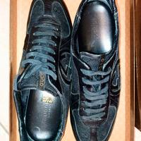 scarpe Gucci originali pelle e stoffa nero 36,5