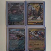 Lotto 4 carte Pokemon rare 