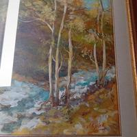olio su tela completo di cornice