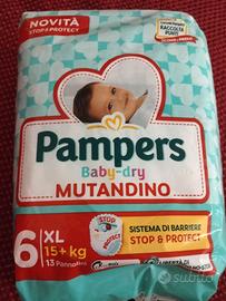 pannolini Pampers baby dry tg 6XL