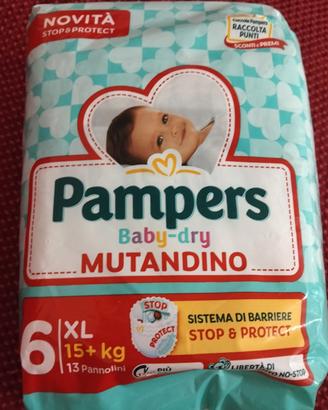 pannolini Pampers baby dry tg 6XL