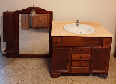 consolle bagno in arte povera cm100x55