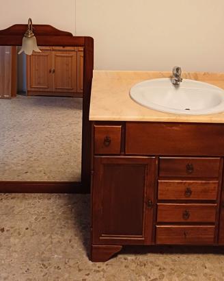 consolle bagno in arte povera cm100x55