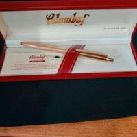 Penna a sfera Columbus placcata oro 