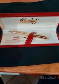 Penna a sfera Columbus placcata oro 