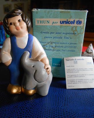 Thun Tina con l'elefantino.Raro e fuori produzione