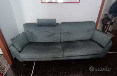 Divano Poltrone e Sofà velluto verde