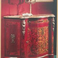 MOBILE stile C.Boulle PIANO IN MARMO