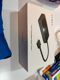 Docking station 2 usb c iVANKY Mac Windows scatola