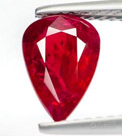Rubino del mozambico non scaldato 1,53 ct