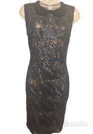 Roberto Cavalli Class abito  in pizzo e paillettes