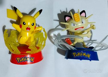 Statuette Pikachu e Meowth altezza  cm 10 circa