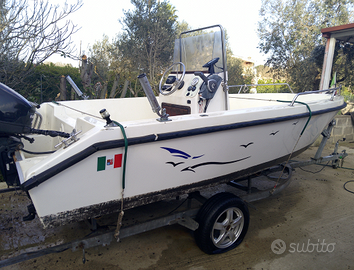 Barca Polaris 16, carrello e motore