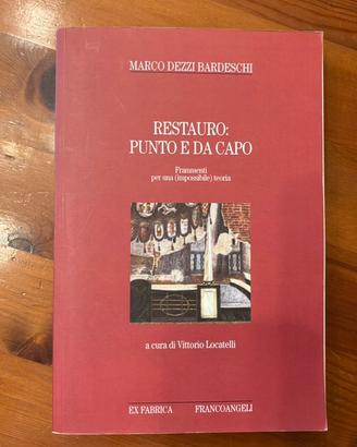 Libro Restauro: punto e da capo