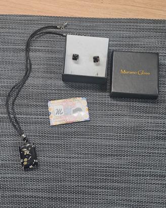 Set Murano originale -  Collana e orecchini