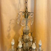 Lampadario a gocce '800