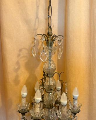 Lampadario a gocce '800