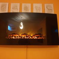 Camino LED effetto fiamma – design moderno in otti